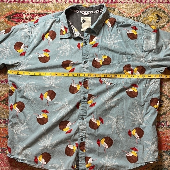 Men’s Free Planet Button Down Shirt Top Size 4X - Picture 4 of 5